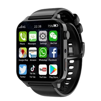 Naujas Žmogus, Žiūrėti Vyrai Smartwatch 1.99 Colių 4G RAM, 4GB ROM 64GB Skambinkite Riešo GPS Wifi, Dual Camera Heartrate Bandymų Vandeniui Sportas Nuotrauka