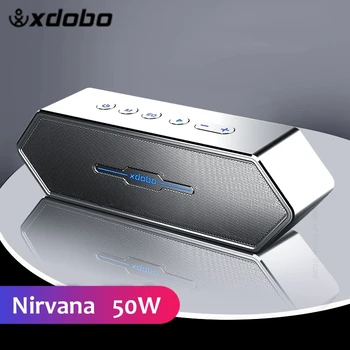 XDOBO Nirvana Super Didelės Galios 50W Supa Namo Lauko Nešiojamos Belaidžio ryšio Vandeniui Bluetooth Garsiakalbiai TWS Stereo Garso Kolonėlės Nuotrauka