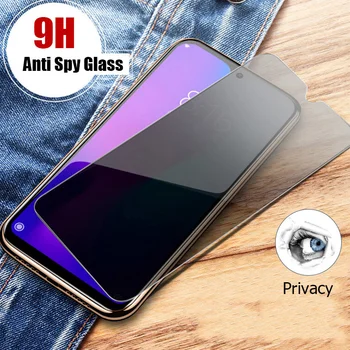 Anti-spy Grūdintas Stiklas Samsung A9 A8 A7 A6 2018 Privačių Screen Protector Samsung A71 A51 A41 A42 A21 A31 A11 A12 A01 A02 Nuotrauka